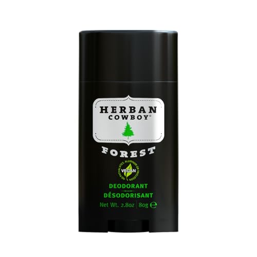 Herban Cowboy Forest Aloe Infused Deodorant with Hints of Cedar, Mandarin, and Black Pepper (2.8 oz)