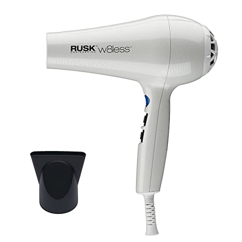 RUSK Engineering W8less Professional 2000 Watt Dryer, 7 Speed Settings, Lightweight.