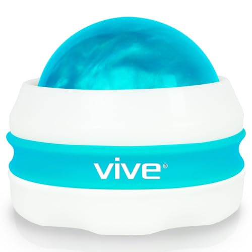 Vive Manual Massage Roller Ball - Self Massage Therapy Tool for Sore Muscles, Arms, Legs, Back, Foot, Shoulders, Deep Tissue and Trigger Point - Joint Pain Relief Recovery - Relax Full Body