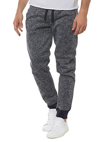 Southpole Men's Basic Marled Fleece Jogger Sweatpants