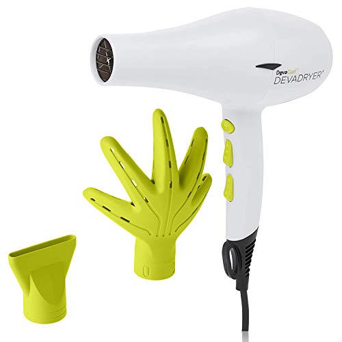 DevaCurl DevaDryer, Ionic Hairdryer with Universal Diffuser for All Curl Types