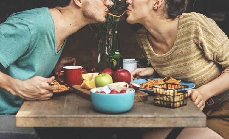 Best Pasta Maker Review - couple enjoying pasta