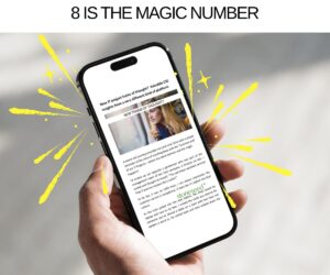 Person reading an ebook on phone