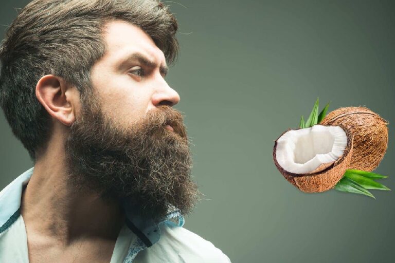 beard care with coconut oil