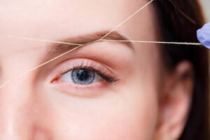 Eyebrow threading