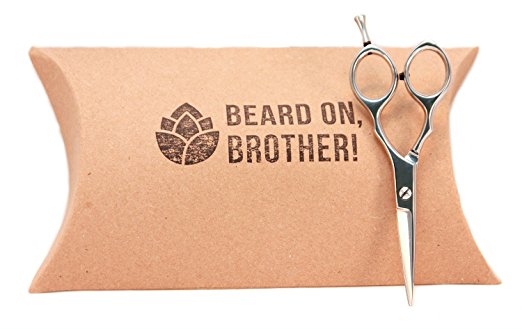 gifts for men with beards - Professional Stainless Steel 5.5inch Mens Mustache and Beard Grooming Scissors