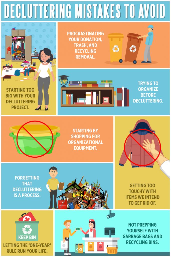 Decluttering Mistakes to Avoid Infographic