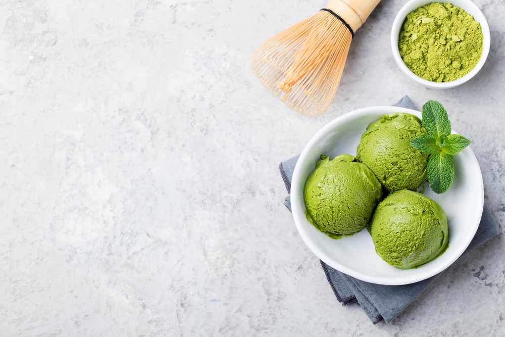 green tea matcha ice cream