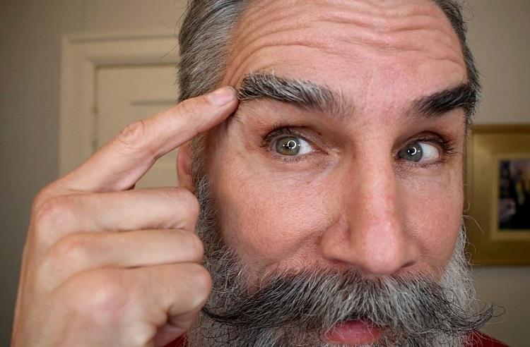 Man With Grey Eyebrows