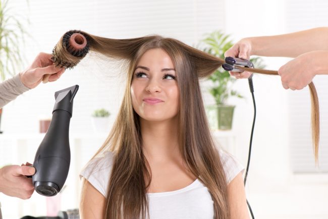 Hair Brush Straighteners