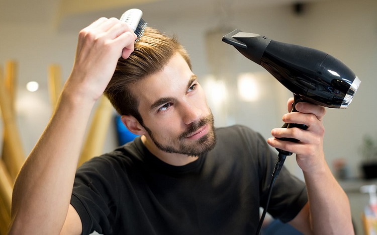 Blow Drying Hair