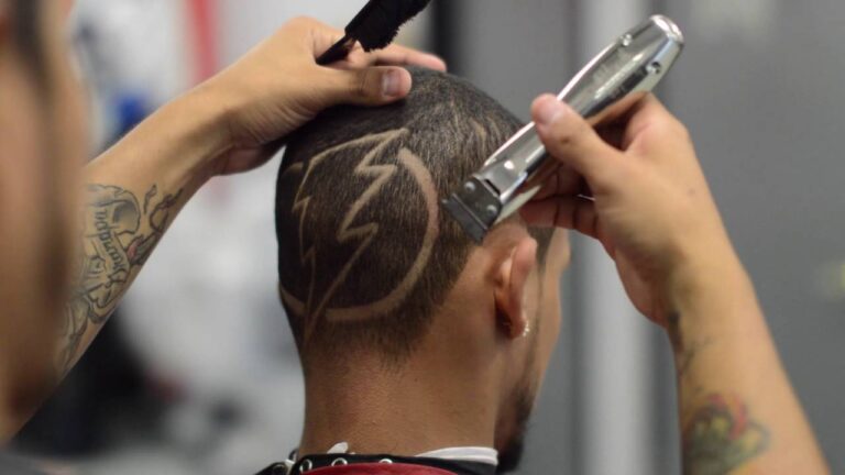 Lightning bolt haircut