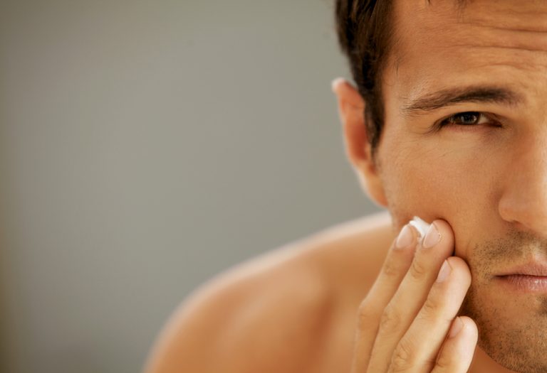 man cleanly shaven