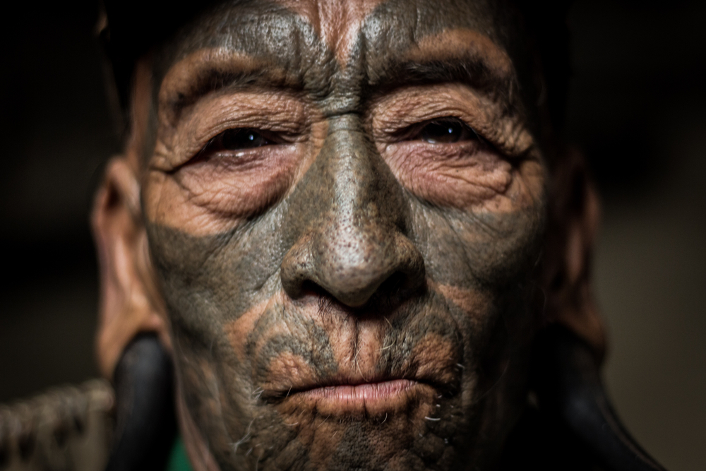 naga tribe facial tattoo