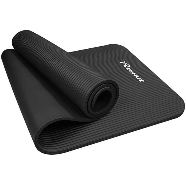 Equipment Ultimate Garage Gym - Reehut Extra Thick High Density NBR Exercise Yoga Mat for Pilates