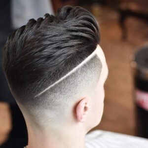 Undercut with a hard part