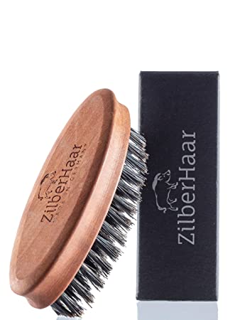 ZilberHaar Pocket Mustache and Beard Brush