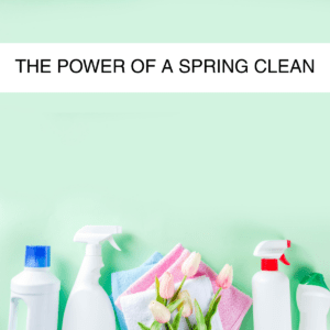 Bottles of cleaning products